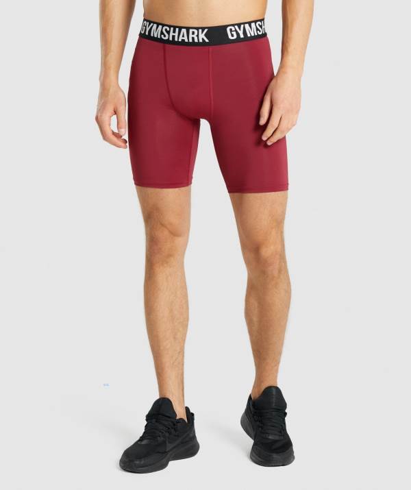 Panske Šortky Gymshark Element Baselayer Bordove | GQ4129365
